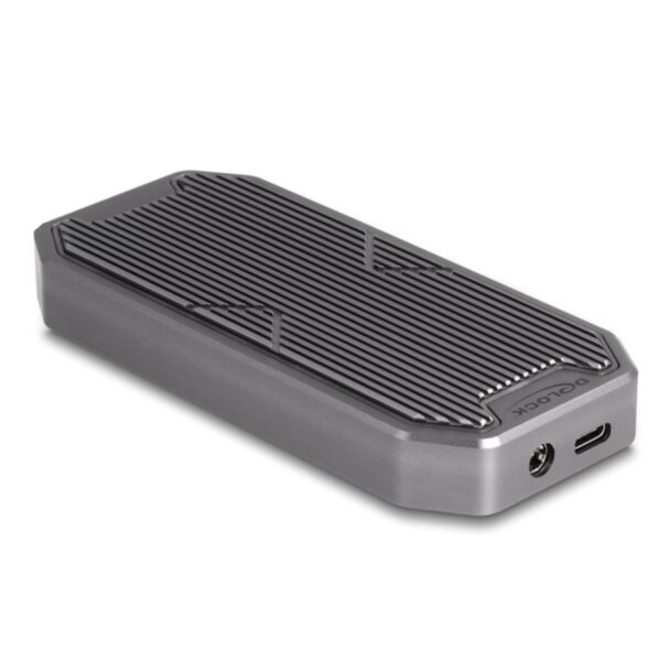 DeLOCK Custodia da gioco esterna per SSD M.2 NVMe PCIe con SuperSpeed USB 20 Gbps (USB 3.2 Gen 2x2) USB Type-C femmina e illuminazione LED RGB