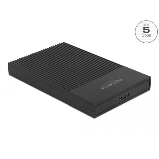DeLOCK Custodia esterna per HDD / SSD SATA da 2.5″ con SuperSpeed USB Tipo Micro-B femmina - senza utensili