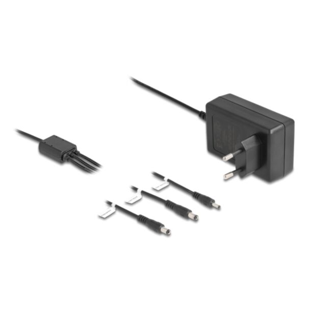 DeLOCK Alimentatore esterno DC 3,5 x 1,35 mm, DC 5,5 x 2,1 mm, DC 5,5 x 2,5 mm 12,0 V / 3,0 A / 36,0 W