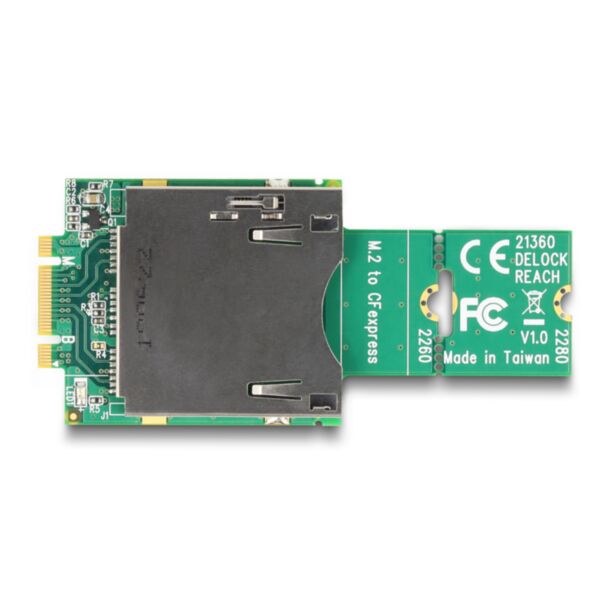 DeLOCK Adattatore M.2 chiave B+M maschio a CFexpress slot