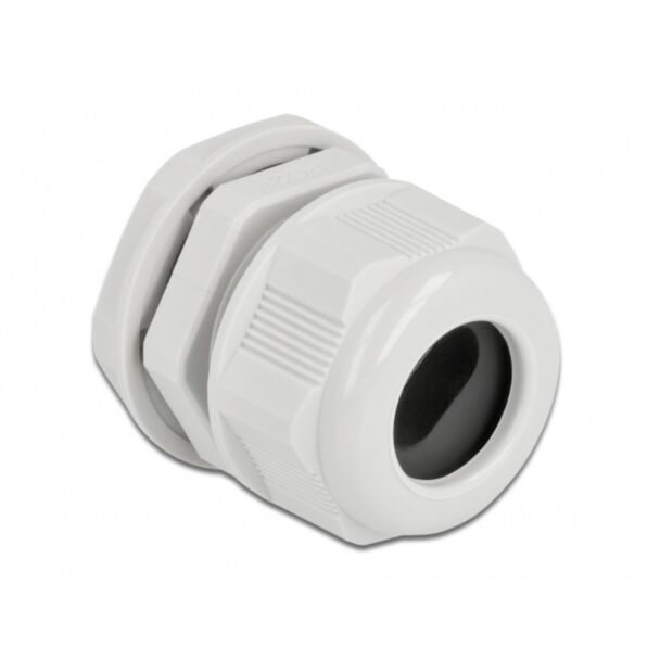 DeLOCK Cable Gland PG21 for flat cable grey 2 pieces