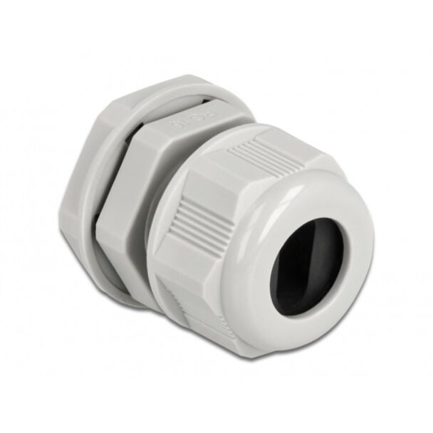 DeLOCK Cable Gland PG16 for flat cable grey 2 pieces