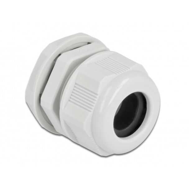 DeLOCK Cable Gland PG21 for round cable grey 2 pieces