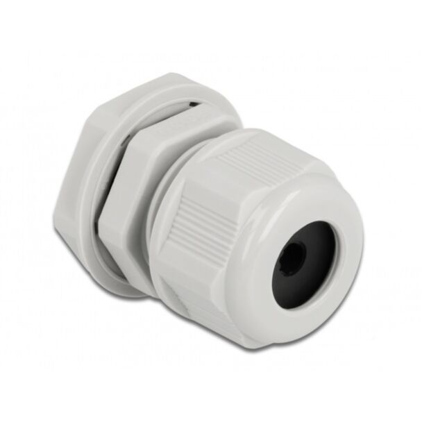 DeLOCK Cable Gland PG13.5 for round cable grey 2 pieces