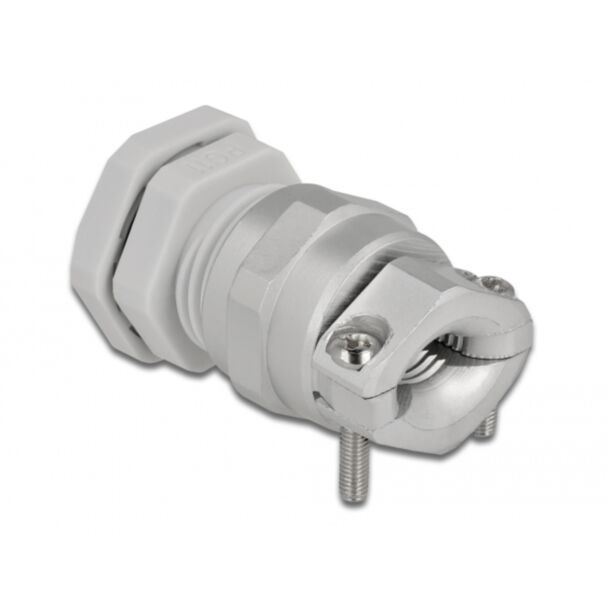 DeLOCK Cable Gland PG11 with strain relief and bending protection grey