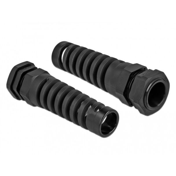 DeLOCK Pressacavo con scarico della trazione PG21 nero
