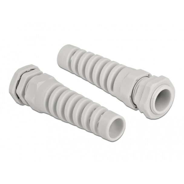 DeLOCK Pressacavo con scarico della trazione PG13,5 grigio