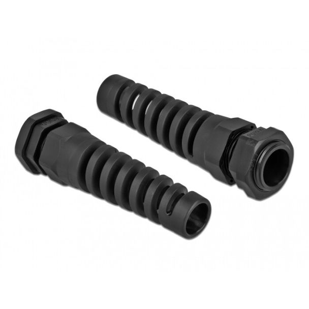 DeLOCK Pressacavo con scarico della trazione PG13,5 nero