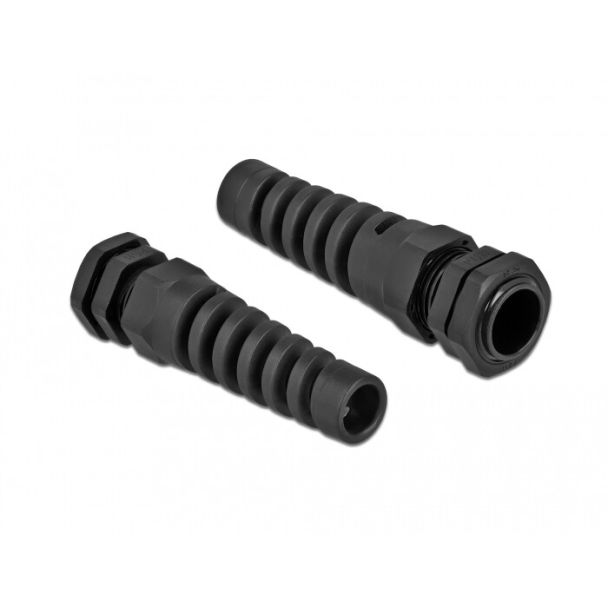 DeLOCK Pressacavo con scarico della trazione PG11 nero