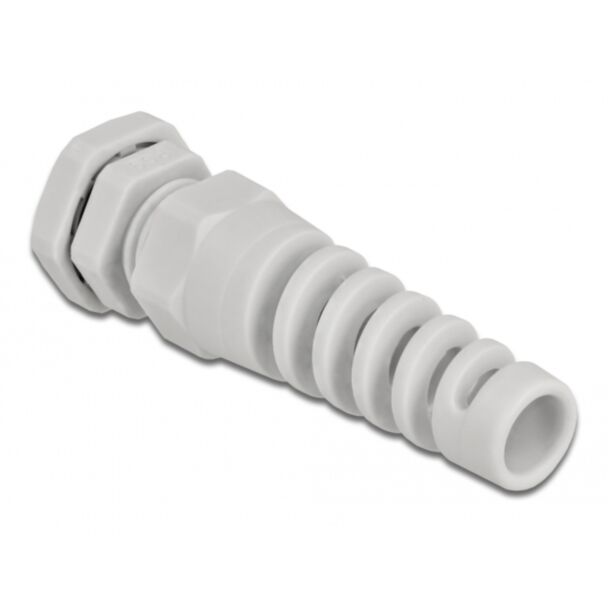DeLOCK Pressacavo con scarico della trazione PG9 grigio
