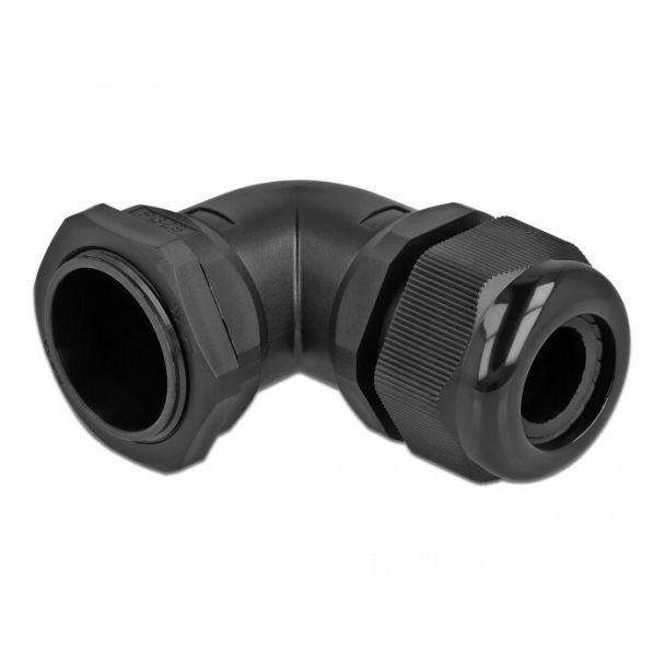 DeLOCK Cable Gland 90° angled PG29 black