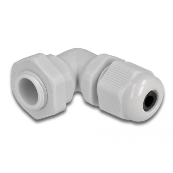 DeLOCK Pressacavo angolato a 90° PG7 grigio