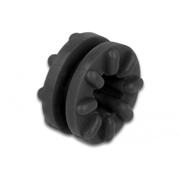 DeLOCK Gommino nero antivibrazione 10 pezzi