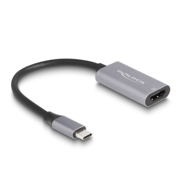 DeLOCK 60021 USB graphics adapter 7680 x 4320 pixels Black, Grey