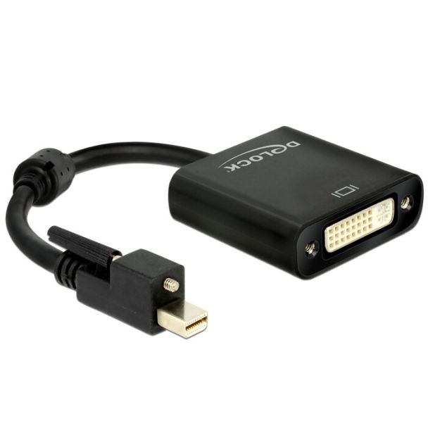DeLOCK 62639 video cable adapter 0.25 m Mini DisplayPort DVI-I Black