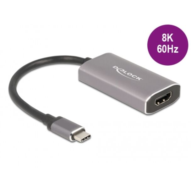 DeLOCK Adattatore USB Type-C per HDMI (DP Alt Mode) 8K con funzione HDR