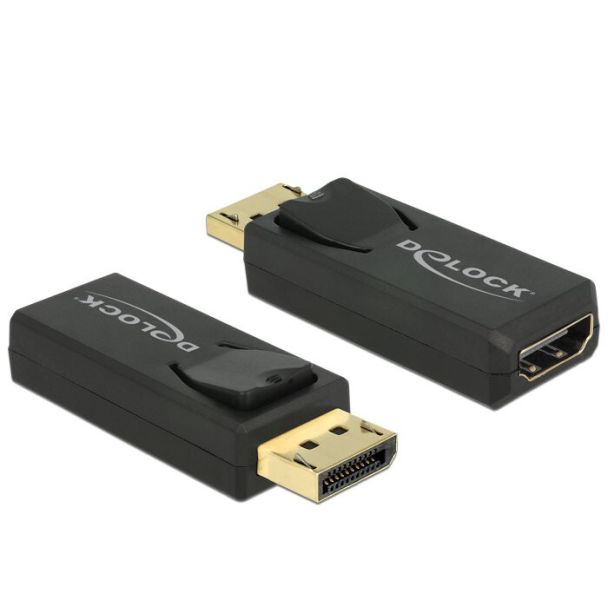 DeLOCK 65571 cable gender changer Displayport 1.2 HDMI Black