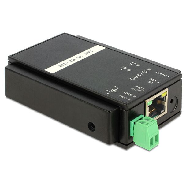 DeLOCK 62504 adattatore per inversione del genere dei cavi RS-232 RJ45 Nero