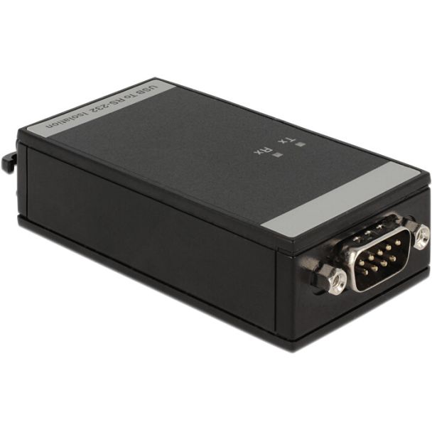 DeLOCK 62502 cable gender changer RS-232 Mini USB 2.0 B Black