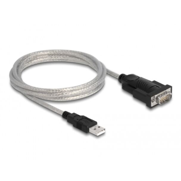 DeLOCK Adapter USB 2.0 Type-A to 1 x Serial RS-232 D-Sub 9 + Adapter D-Sub 25