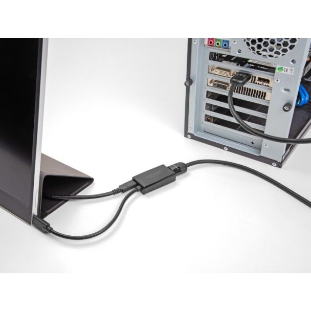 DeLOCK Adattatore da HDMI femmina a USB Type-C maschio (modalità DP Alt) 4K con PD 100 W