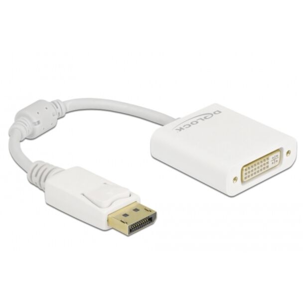 DeLOCK Adapter DisplayPort 1.1 male to DVI female Passive white
