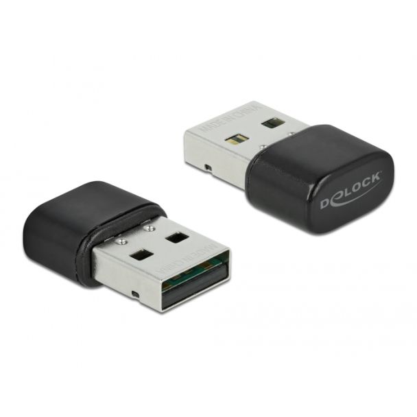 DeLOCK Adattatore USB Bluetooth 4.2 e Dualband WLAN ac/a/b/g/n 433 Mbps