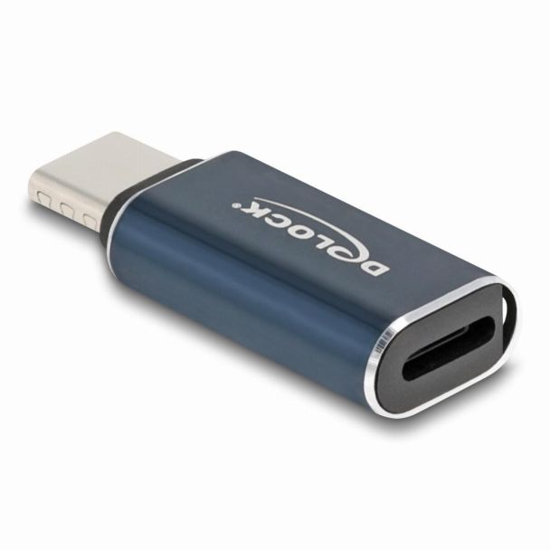 DeLOCK 60688 cable gender changer USB 2.0 Type-C 8 pin Lightning Anthracite