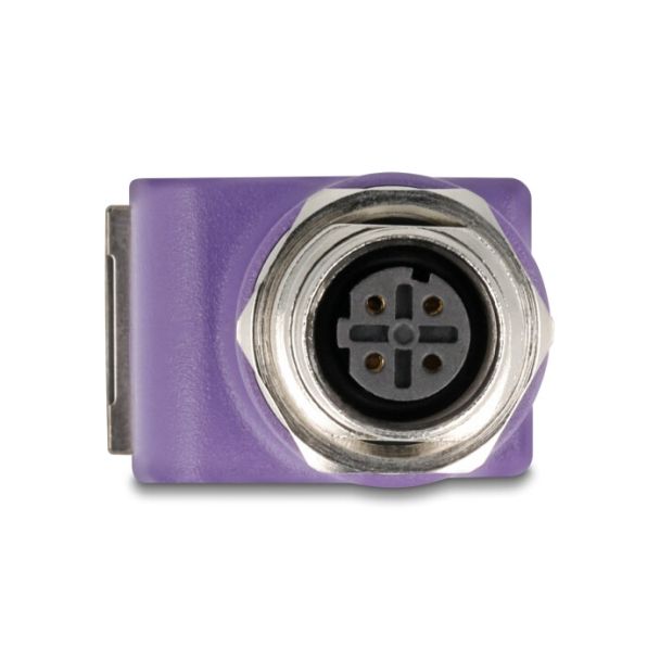 DeLOCK 60680 adattatore per inversione del genere dei cavi M12 RJ45 Viola