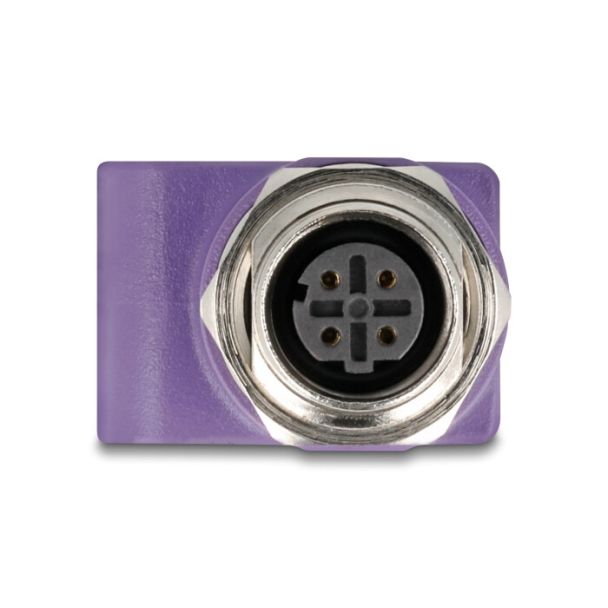 DeLOCK 60678 adattatore per inversione del genere dei cavi M12 RJ45 Viola