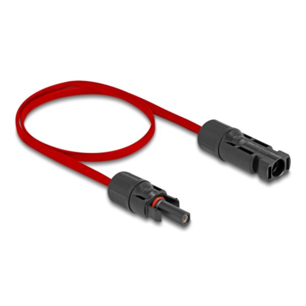 DeLOCK Cavo piatto solare DL4 maschio a femmina da 60 cm rosso