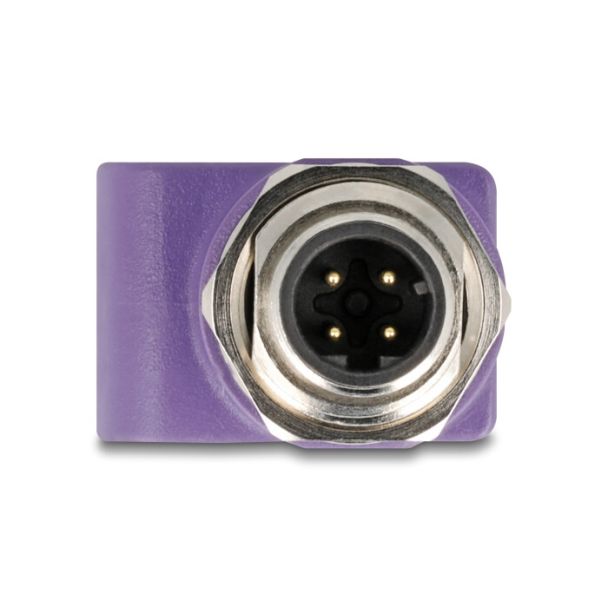 DeLOCK 60669 adattatore per inversione del genere dei cavi M12 RJ45 Viola