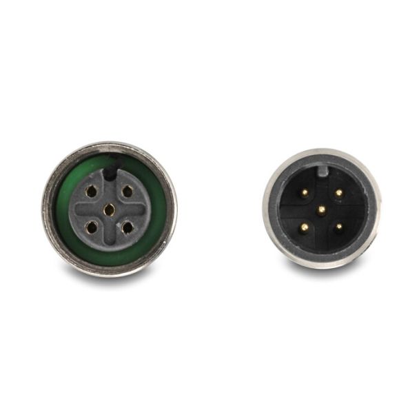 DeLOCK Sdoppiatore CAN bus D-Sub 9 maschio e femmina per M12 maschio e femmina a 5 pin con codice A, blu da 90°
