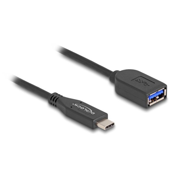 DeLOCK USB 10 Gbps Coaxial Cable USB Type-C male to Type-A female 50 cm