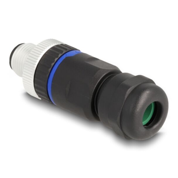DeLOCK M12 Connettore A codificato 5 pin maschio per montaggio con attacco a vite