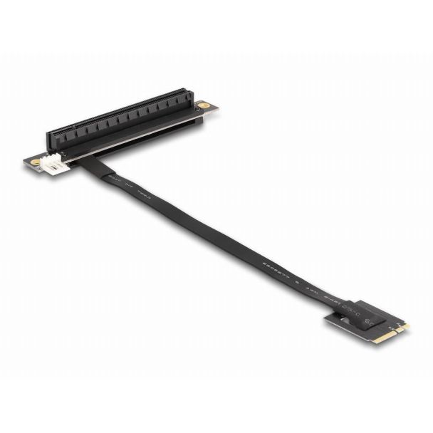 DeLOCK M.2 Key A+E per PCIe x16 Adattatore NVMe angolato con cavo da 20 cm