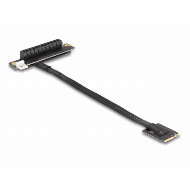 DeLOCK M.2 Key A+E per PCIe x8 Adattatore NVMe angolato con cavo da 20 cm