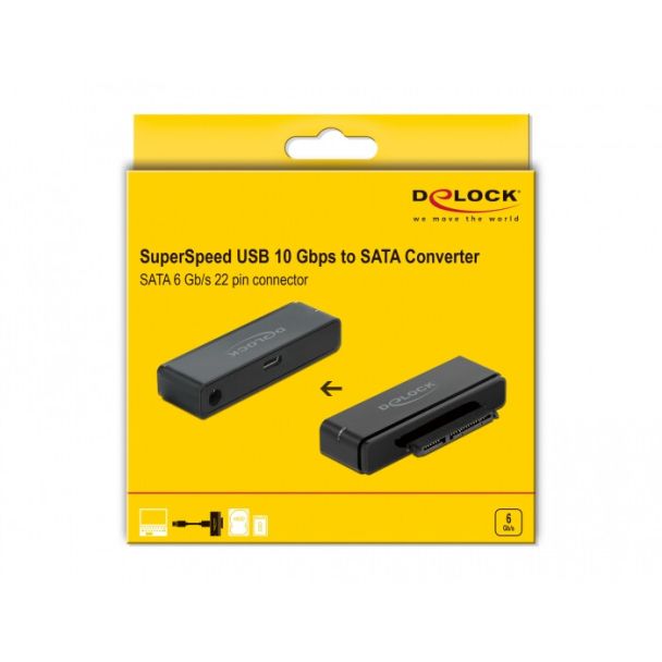 DeLOCK Convertitore USB Type-C 3.2 Gen 2 per SATA