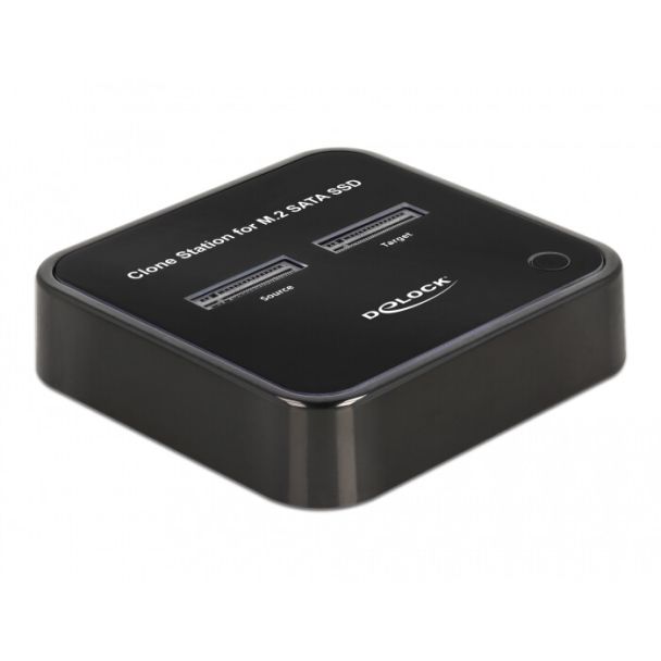 DeLOCK M.2 Docking Station for 2 x M.2 SATA SSD with Clone function