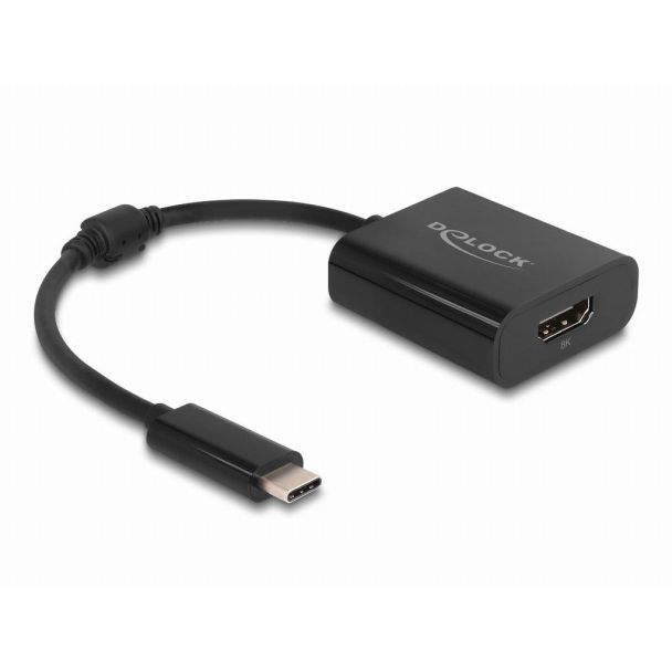 DeLOCK USB Type-C Adapter to HDMI (DP Alt Mode) 8K with HDR function black