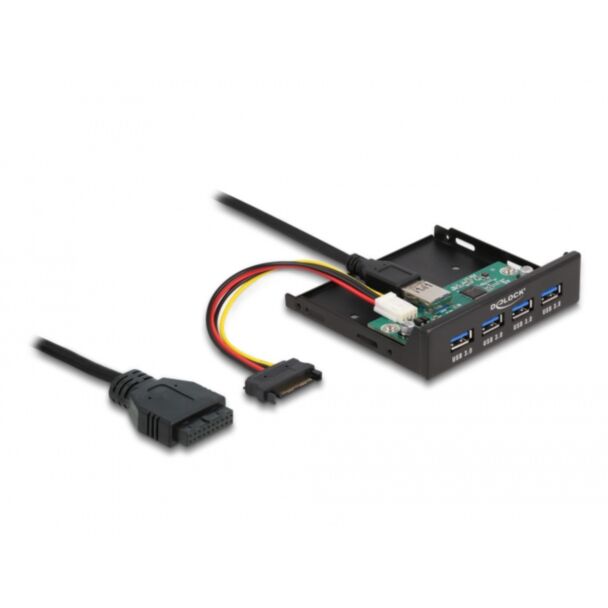 DeLOCK USB 3.2 Gen 1 Hub interno a 4 porte da 3.5″