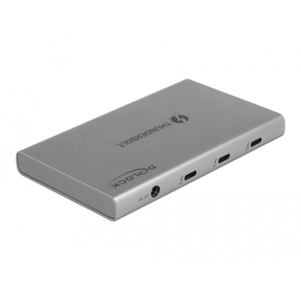 DeLOCK Thunderbolt 4 Hub 3 Port with additional SuperSpeed USB 10 Gbps Type-A Port - 8K