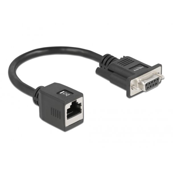 DeLOCK Adattatore seriale per estendere il cavo da DB9 femmina a RJ45 femmina