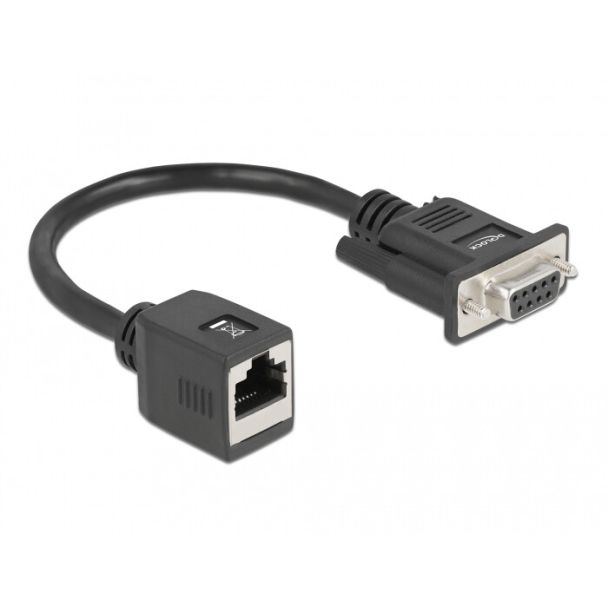 DeLOCK Adattatore seriale per estendere il cavo da DB9 femmina a RJ45 femmina