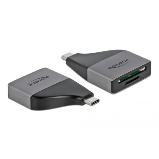 DeLOCK USB Type-C Card Reader for SD / MMC + Micro SD memory cards – compact design