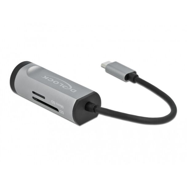 DeLOCK 2 Port USB 3.2 Gen 1 Hub with USB Type-C Connection and SD + Micro SD Slot