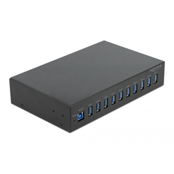 DeLOCK 10″ Industry Hub 10 x USB 3.2 Gen 1 Type-A