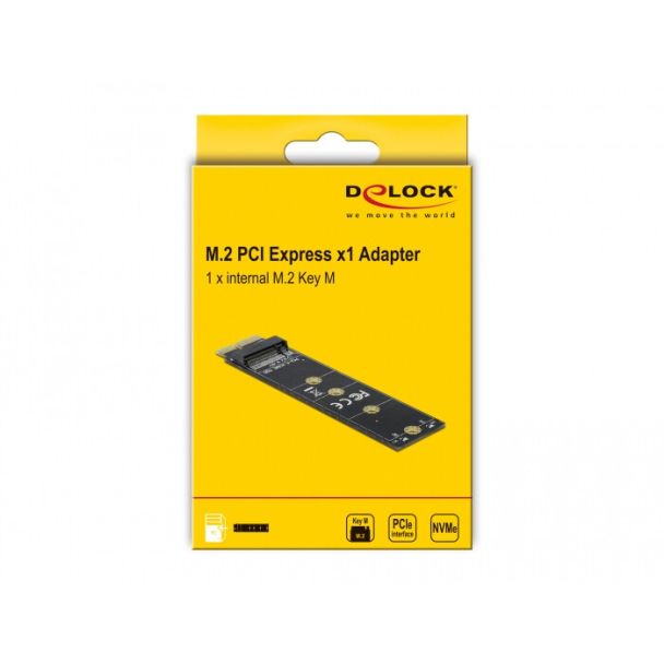 DeLOCK Adattatore PCI Express x1 M.2 Key M