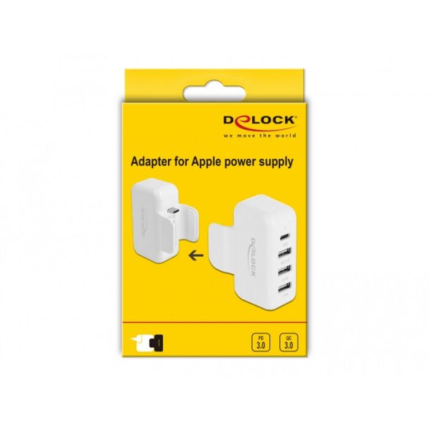 DeLOCK Adattatore per alimentatore Apple con PD e QC 3.0