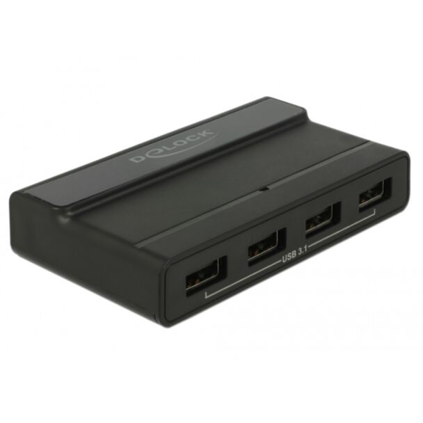 DeLOCK 64053 hub di interfaccia USB 3.2 Gen 2 (3.1 Gen 2) Type-C 10000 Mbit/s Nero